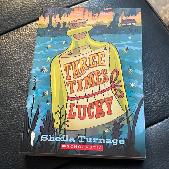 Brand new, scholastic, Three 3 Times Lucky paperback book by Sheila Turnage - Picture 1 of 4